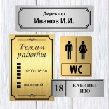 Таблички дверные